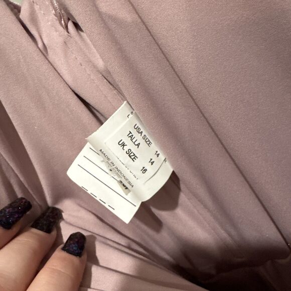 MORI LEE madeline gardner stretch velvet bridesmaid dress Prom Y2K *needs Repair - Picture 9 of 9